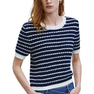 Women Casual Crew Neck Pullover Summer Shirts Trendy Soft Work Tops